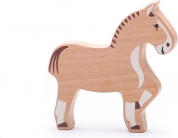 Bajo wiejska farma – koń z drewna bukowego