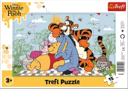 Puzzle Trefl Kubuś Puchatek: Przygody Kubusia Puchatka, 15 elementów