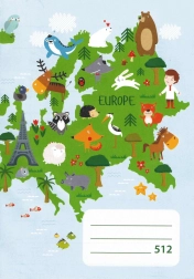 Zeszyt szkolny A5 w linie 10 kartek Europa