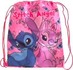 Dziecięcy worek na plecy Lilo & Stitch różowy 40 × 35 cm