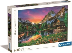 Puzzle 6000 elementów Jezioro w Alpach