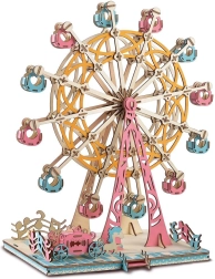 Drewniane 3D puzzle Diabelski Młyn pastelowy