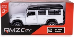 metalowy model land rover defender 110 1:35 biały – rmz city
