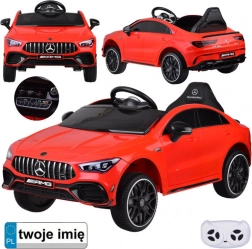 Dziecięcy elektryczny samochód Mercedes AMG CLA 45s z efektem kołysania – Czerwony