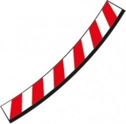 Wewnętrzne pobocza do nachylonego zakrętu 3/30° do torów Carrera Evolution, Digital 132 i Digital 124