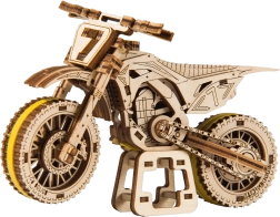 Drewniane puzzle 3D motocykl MotoCross WOODEN CITY (88 elementów)