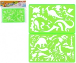 Plastikowe szablony do rysowania 2 szt. 11 × 18 cm