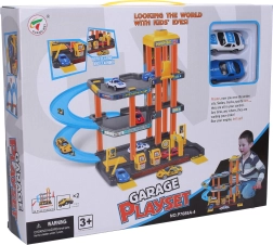 Plastowy garaż z windą i 2 autami