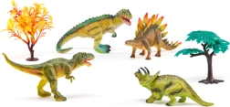 Zestaw dinozaurów Zaginiony świat – figurki i drzewa do prehistorycznej zabawy