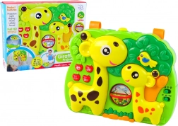 Panel projektora z żyrafą i dźwiękiem dla dzieci