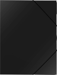 Teczka z gumką A4 z polipropylenu, czarna