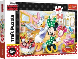 Puzzle 100 elementów – Minnie w salonie kosmetycznym DISNEY