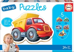 baby puzzle pojazdy 5w1 od educa (3–5 elementów)