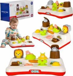 Interaktywna wyskakująca gra ze zwierzątkami ze światłami i dźwiękami 18m+