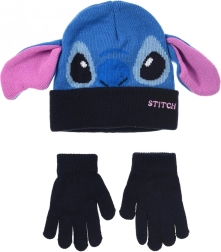 Dziecięca czapka i rękawiczki Lilo i Stitch