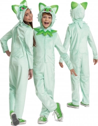 Dziecięcy kostium POKEMON Sprigatito kigurumi 127–136 cm (7–8 lat)