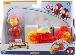 Marvel Spidey i jego przyjaciele Iron Man na motocyklu – figurka akcji i pojazd