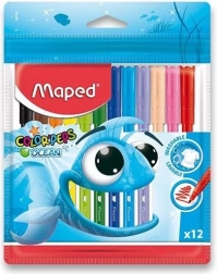 Zestaw kolorowych flamastrów MAPED Color'Peps Ocean 12 szt.