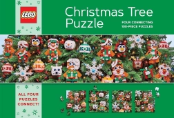 Puzzle LEGO świąteczna choinka 4×100 elementów