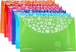 Plastowa teczka z zatrzaskiem 33,3x23,3 cm