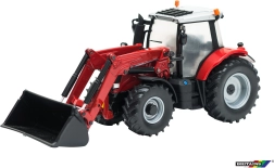 Model ciągnika z ładowaczem czołowym Massey Ferguson 6616 w skali 1:32