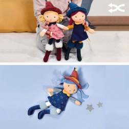 doudou jolijou materiałowa laleczka czarownica 24 cm