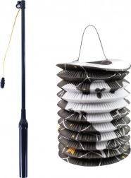 Papierowy lampion halloweenowy ze świecącą pałeczką