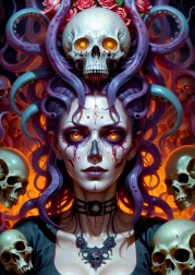 Puzzle Mroczna Czarodziejka 1000 elementów