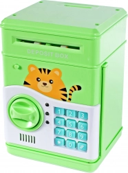 Skarbonka sejf kotek zielony