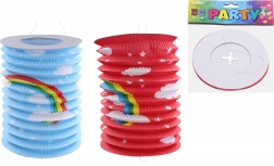 Lampion walec Tęcza 15 cm