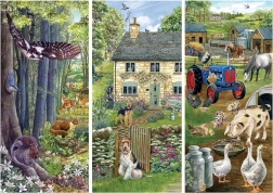 Puzzle Farma Woodland 1000 elementów