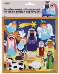 Kreatywny zestaw naklejek Puzzle Betlejem