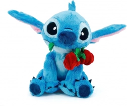Maskotka Disney Stitch z różą 25 cm