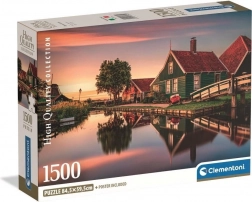 Puzzle CLEMENTONI Historyczna wioska Zaanse Schans 1500 elementów