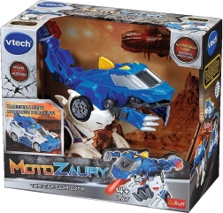 VTech Motozaury Terizinozaur Oxor – interaktywna zabawka 2w1 policyjny samochód