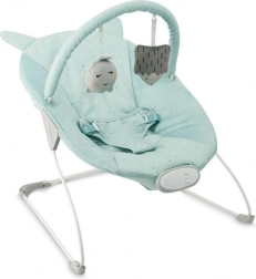 Wibrujące leżaczek z melodiami MoMi Glossy niebieski