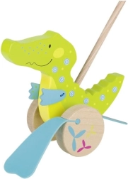 Drewniany krokodyl na kiju GOKI