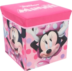 Składany pojemnik do przechowywania i taboret Minnie Mouse Cozy Noxxiez