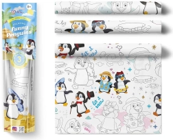 Obrusy do kolorowania 3 szt. - Wesołe pingwiny