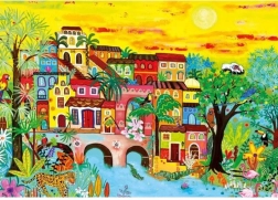 Puzzle Domy w lesie 1000 elementów