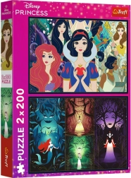 Puzzle 2×200 elementów Disney PRINCESS – Urocze księżniczki