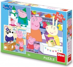 Puzzle PEPPA PIG – wesołe popołudnie 3×55 elementów