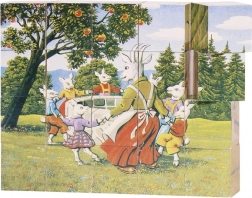 Drewniane klocki Goki bajki 20 szt.