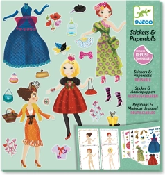 Djeco zestaw naklejek projektantka mody