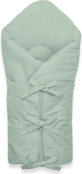 Klasyczna wiązana rożek/otulacz NEW BABY sea green
