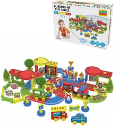 Millaminis Wielkie miasto baby soft piankowe klocki konstrukcyjne 82 elementy