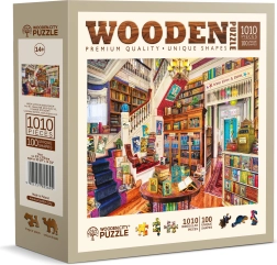 WOODEN CITY Drewniane puzzle Życzenia w bibliotece 1010 elementów