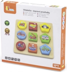 Drewniane puzzle – układanka: transport w czeskim pudełku