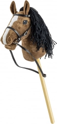 Hobby horse Milly Mally brązowy pluszowy konik na kiju