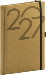 NOTIQUE tygodniowy terminarz Ajax 2027 złoty 15 × 21 cm